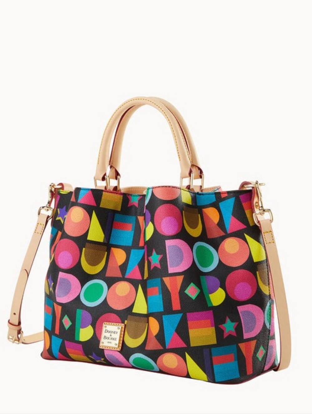 DOONEY & BOURKE Multicolor Monogram Brenna Tote NWT Crossbody BAG - Picture 6 of 10